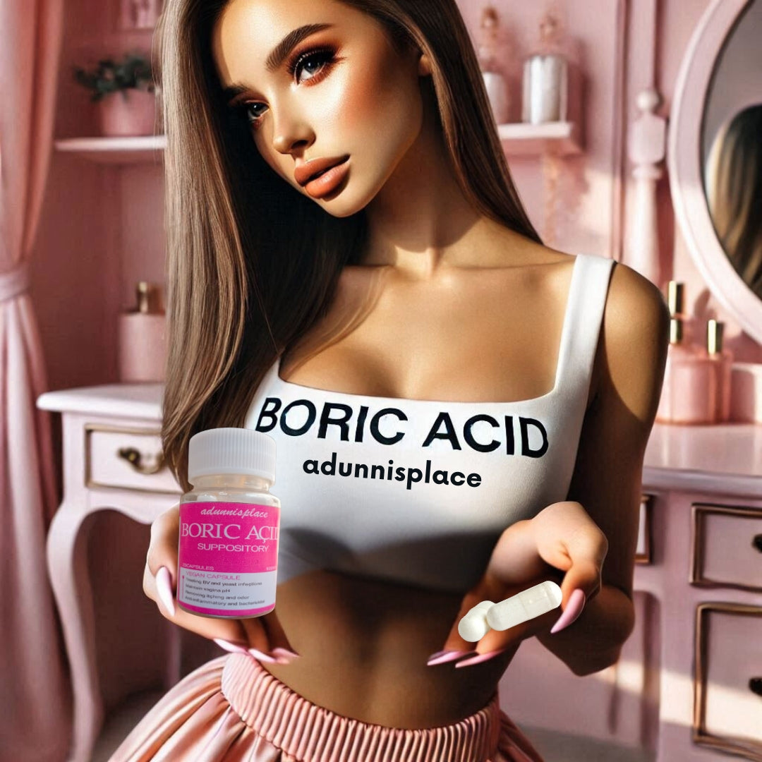 Boric acid suppositories for vaginal pH and yeast infection control