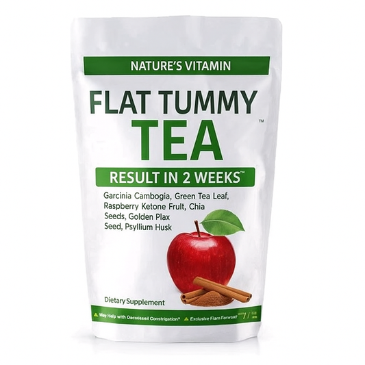 Flat tummy herbal detox tea for slimming and bloat reduction