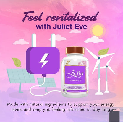 Satin skinz Juliet Eve capsule bottle for hormonal balance and skin glow