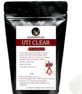 Herbal UTI tea for urinary health, infection prevention and staphylococcus clear