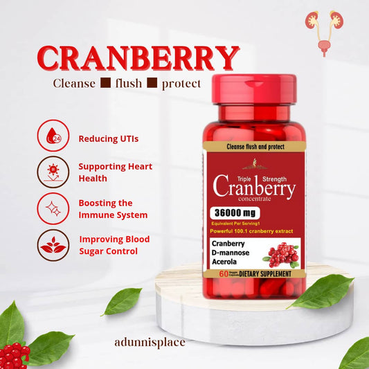 Cranberry Supplement for UTI Prevention & Immune Support – adunnisplace